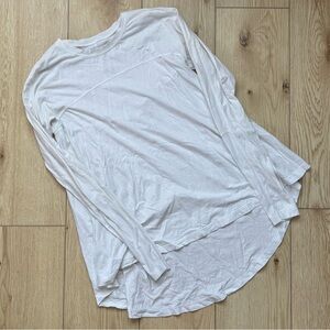 lululemon | white acadia long sleeve top